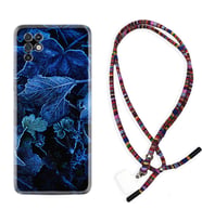 INFINIX Note 11 Pro Note 10 Hot 9 Play Kılıf Boyun Asklı Rasta Silikon Blue Foid 1628