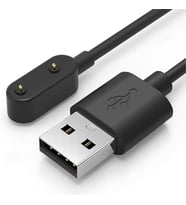 Honor Watch ES ile Uyumlu Manyetik USB Şarj Kablosu, Hızlı Şarj Desteği, Dayanıklı ve Kompakt Tasarım Siyah