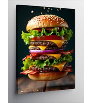 Kanvas Tablo Dev Hamburger