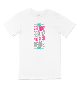 Pembe Escape Reality Tişört