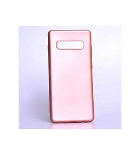 Samsung Galaxy S10 Plus Uyumlu Kılıf Zore Premier Silikon Kapak (Rose Gold Altın)