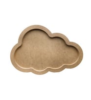 Kapı süsü bubble ahşap bulut 40x25 cm pk:1-