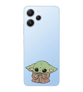 Xiaomi Redmi 12 Uyumlu Uyumlu Baby Yoda Tasarımlı Şeffaf Telefon Kılıfı
