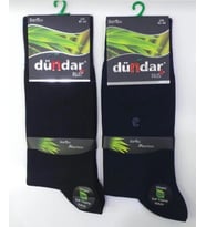 DÜNDAR PLUS 5602 ERKEK BAMBU LİKRALI ÇORAP ( 3 SİYAH 3 LACİVERT ) 6 ADET