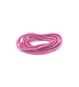 SPELT Şarj Aleti Kablosu Kablo Kordon Koruyucu Spiral Sarma Kılıf Koruma Pembe Glitter