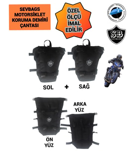 MOTORSİKLET KORUMA DEMİRİ ÇANTASI (Siyah)