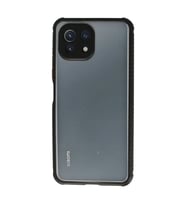 Xiaomi Mi 11 Lite Kılıf Miami Şeffaf Silikon - Siyah