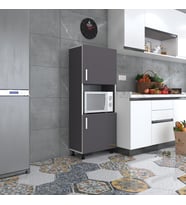 Kenzlife mini fırın dolabı gökhun gri 148*60*30 ayaklı mikroalga midi fırın mutfak (Karışık)