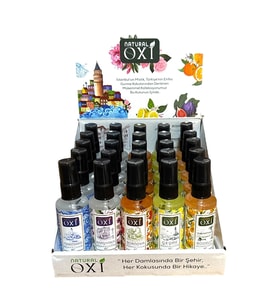 OXİ NATURAL PREMİUM KOLONYA 50ml. - TÜRKİYE KOKULARI KOLEKSİYONU (25 li Stand)