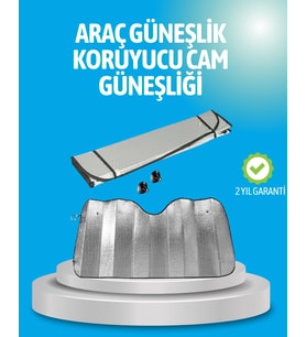 Gelişmiş Yansıtıcılı Katlanabilir Araç Güneşliği – Alüminyum & Süngerli İzolasyon Teknolojisi