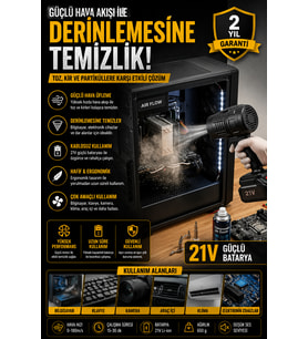Kablosuz Yaprak Üfleyici Bahçe ve Araç Temizleme Hava Üfleme Makinesi