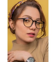 Ünisex Kemik Mavi Işık Korumalı Ekran Gözlüğü ( Bilgisayar Ekran Gözlüğü ) (Siyah)