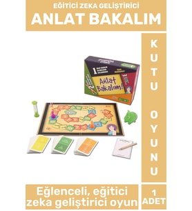 Özel Tasarım Eğlenceli Eğitici Öğretici Zeka Geliştirici Arkadaş Aile Kutu Oyun Takımı ANLAT BAKALIM