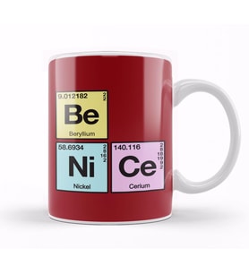Periodic Table Element Of Being Nice Kupa Bardak Porselen