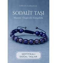 Sertifikalı Sodalit ve Terahertz Taşı Bileklik – Özgüven, Mantık ve Odaklı Şıklığın Güçlü Hali (Çok Renkli)