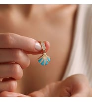 14 Ayar İstiridye Charm Uç ( Bilezik-Kolye)
