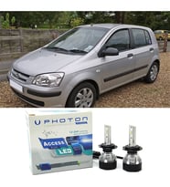 Hyundai Getz Uzun + Kısa Far Ampulü H4 Access Yeni Seri Beyaz 2002-2009