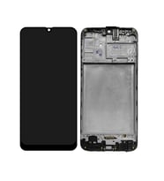 Samsung Galaxy M21 M215F ile Uyumlu Oled Ekran Dokunmatik Çıtalı (Siyah)