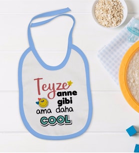 BK Kids Mavi Bebek Mama Önlüğü - Model 53