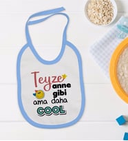 BK Kids Mavi Bebek Mama Önlüğü - Model 53