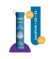 Vitago Prokalsiyum, Vitamin D,vitamin K2 Efervesan Tablet