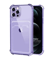 Microsonic Apple iPhone 12 Pro Card Slot Shock Kılıf Lila
