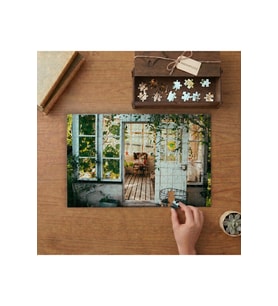 Yazlık Ev - Ahşap Tatil Evi Tasarımı 240 parça Ahşap Puzzle Ahşap Kutuda MP04027