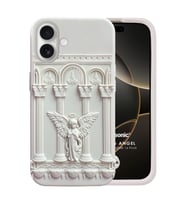 Microsonic Apple iPhone 16 Kılıf Praying Angel Bej (Bej)
