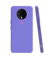 Tecno Spark 6 Kılıf Kamera Korumalı Silikon Rubber Arka Kapak (Lila)