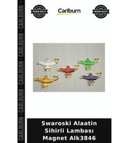 Özel Üretim Dekoratif Hediyelik Aksesuar Swaroski Alaatin Sihirli Lambası Magnet Alk3846