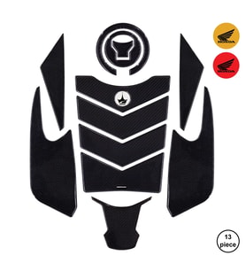 Grippatch - Honda NX500 2025 ile Uyumlu Kaydırmaz 6D Karbon 13 Parça Tank Pad Seti GC26