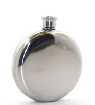 Northcity Paslanmaz Çelik Yuvarlak 5 Oz Tekli Matara - Dayanıklı Seyahat Matarası