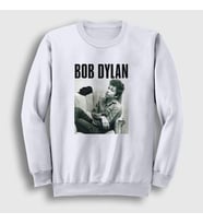 Presmono Unisex Beyaz Portrait Bob Dylan Sweatshirt 301560tt