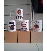 Beyaz Asker Temalı Kupa Seti