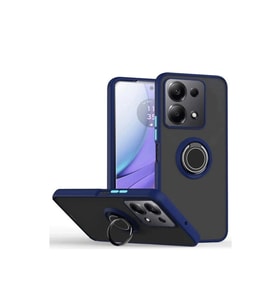 Xiaomi Redmi Note 13 Pro 4g Montreal Yüzüklü Silikon Kapak - Lacivert