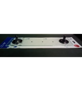 ALZ YAPIŞKANLI CAM ETEJER - ETAJER ( 40x10 cm ) - SİYAH STATİK BOYALI - VAKUMLU AMBALAJ ( YPS18 )