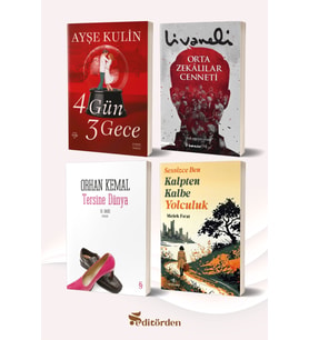 4 Gün 3 Gece (Yazar: Ayşe Kulin) - Orta Zekalılar Cenneti (Yazar: Zülfü Livaneli) - Tersine Dünya (Yazar: Orhan Kemal) - Sessizce Ben Kalpten Kalbe Yolculuk (Yazar: Melek Fırat)