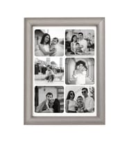 Sevgiliye Hediye 6 Fotoğraflı Siyah&Beyaz Temalı 13x18 Çerçeve + Renkli Baskı Hediye