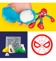 Play-Doh Spider-Man Fırlat İkiye Böl Kapışması Oyun Seti