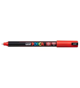 UNİ POSCA SU BAZLI POSTER MARKER 0.7 KIRMIZI PC-1MR