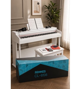 Rennes CL-656WH Hammer Action 88 Tuş Dijital Piyano Profesyonel Beyaz
