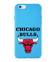 Apple iPhone 6 Uyumlu Lansman Kılıf Chicago Bulls Tasarımlı Altı Kapalı İçi Kadife Kaplı  Kapak (Şeffaf)