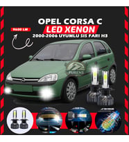 Opel Corsa C 2000-2006 Sis Farı Uyumlu Şimşek Etkili Led Xenon Pro Series H3