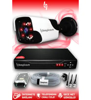 BAYICAM 1 Kameralı Panda 1 Dış Kamera Set HDD'siz Full HD Gece Görüşlü Güvenlik Kamerası Sistemi
