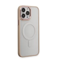 Apple İphone 15 Pro Max Kılıf Room Magneticsafe Silikon - Pudra
