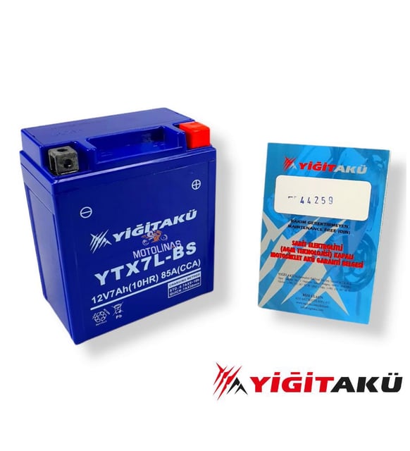 Batterie Lithium 12V 7Ah YTX7L-BS - Pour HONDA SH 125 / 150 (modèles 2001 à 2012) - Neuf Sous Emballage