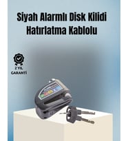 Motosiklet Bisiklet İçin 6Mm Pinli Alarmlı Disk Kilidi