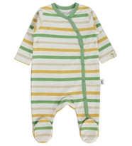 Civil Baby Çizgili 1-9 Ay Tulum - Ekru