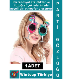 #PartiGözlüğü Unisex Eğlenceli Doğum Günü Balo Fotoğraf Çekimi Plaj Canlı Renk Çok Şık Parti Gözlüğü
