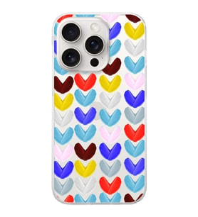 PrintiFy Apple  iPhone 15 Pro Max ile Uyumlu 1mm Slim Fit Water Color 1 Baskılı Şeffaf  Kılıf